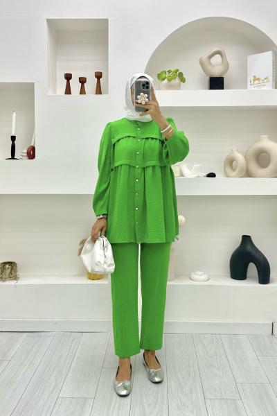 Yeşim Keten Takım Yeşil