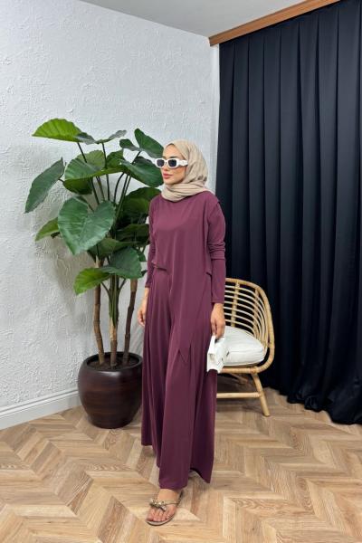 Zamira Oyşo Tunik Takım Vişne