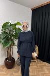 Elva Taşlı Pantolon Pantolon Lacivert