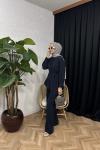 Elva Taşlı Pantolon Pantolon Lacivert