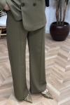 Premium Plazzo Pantolon Haki