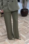 Premium Plazzo Pantolon Haki