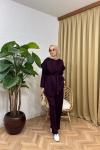 Lena Yelekli Eşofman Takımı Mürdüm
