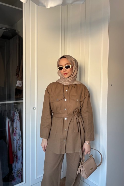 Navy Pantolon Takım Yağ Yeşili
