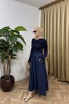Stax Poplin Etek Lacivert