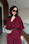 Oliva Üçlü Takım Bordo