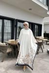Premium Mihra Kaftan Beyaz