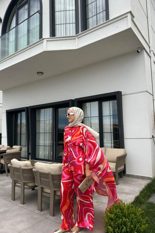 Bloom Pelerin Takım Pembe