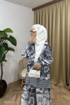 Diora Desenli Takım Lacivert