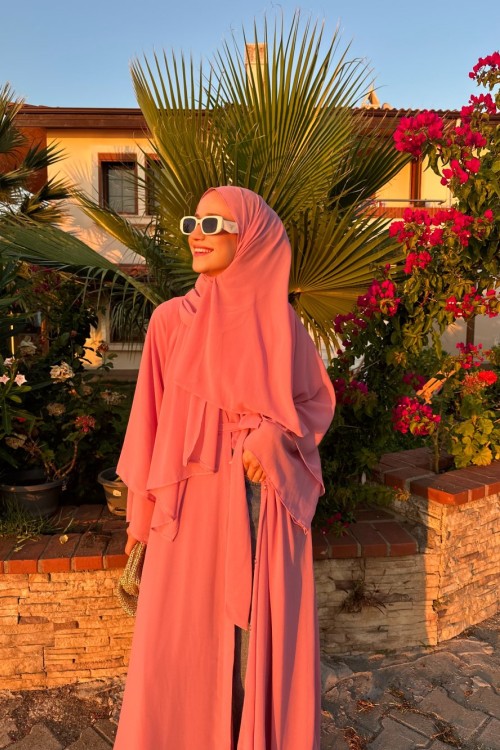 Noire 2’li Abaya  Pembe