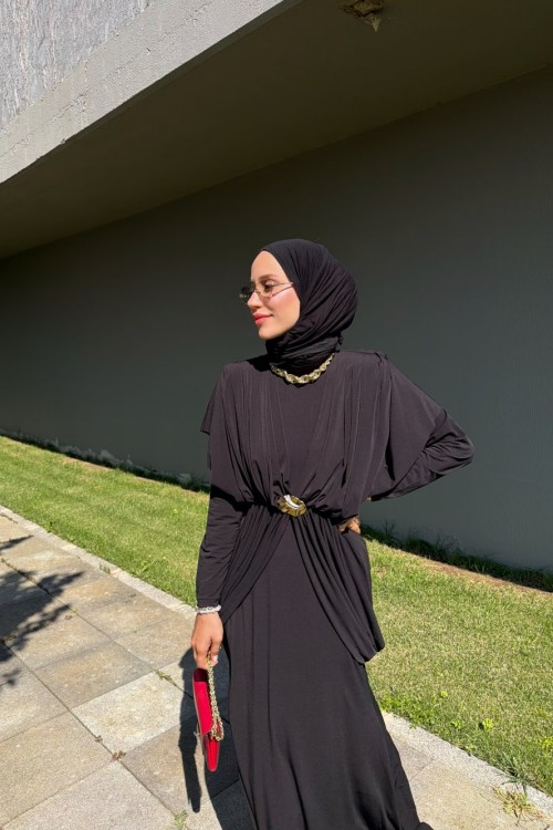 Sinea Sandy Elbise Siyah