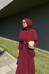Sinea Sandy Elbise Bordo