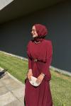 Sinea Sandy Elbise Bordo