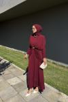 Sinea Sandy Elbise Bordo