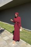 Sinea Sandy Elbise Bordo