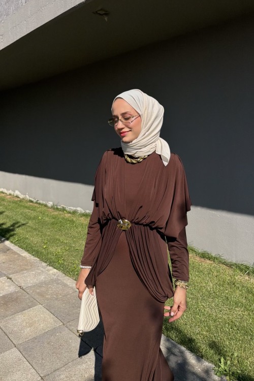 Sinea Sandy Elbise Kahverengi