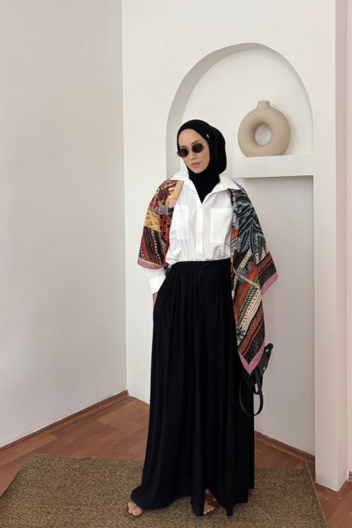 Mirelle Bol Paça Pantolon Siyah