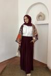 Mirelle Bol Paça Pantolon Bordo