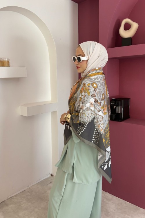 Love Omuz Şalı Yeşil