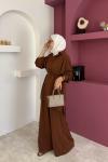 Nera 3’lü Pantolon Takım Kahverengi