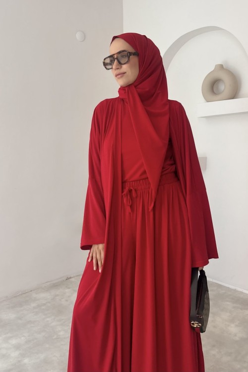 Lavin 4’lü Pantolon Takım Kırmızı
