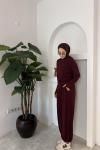 Lidya Kapüşonlu Takım Bordo