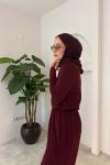 Lidya Kapüşonlu Takım Bordo