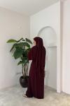 Nilda Etek Pantolon Takım Bordo