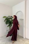Nilda Etek Pantolon Takım Bordo