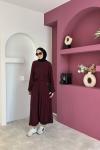 Relia Şalvar Takım Bordo