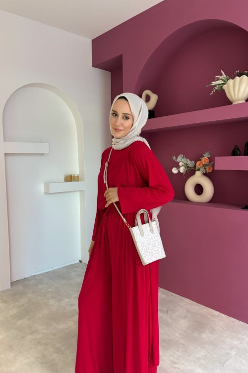 Relia Şalvar Takım Kırmızı