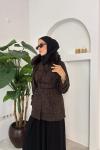 Leopar Astarlı Trençkot Leopar