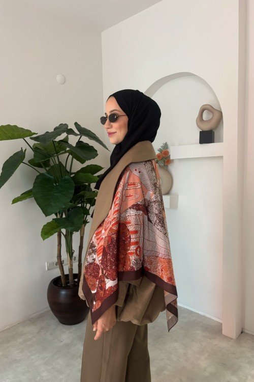 Deisa Omuz Şalı Kahverengi