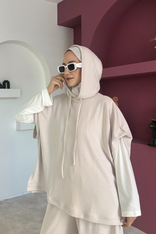 Lara 3’lü Oysho Takım Bej
