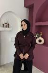 Sensa Scuba Ceket  Bordo